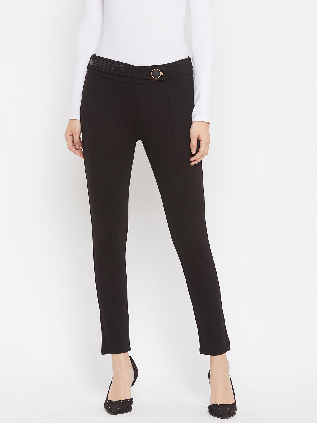 Black Smart fit Trousers - Women Trousers