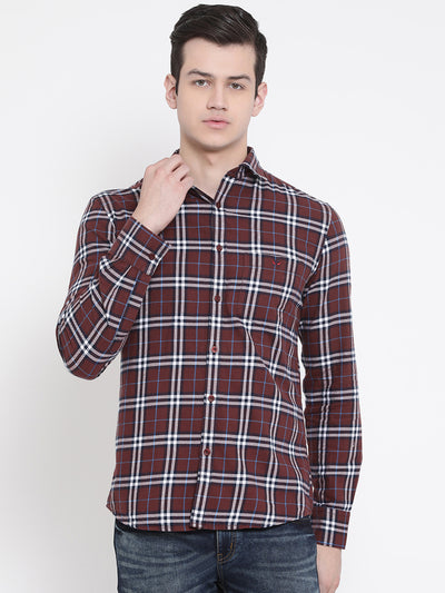 Red Checked Shirt - Men Shirts