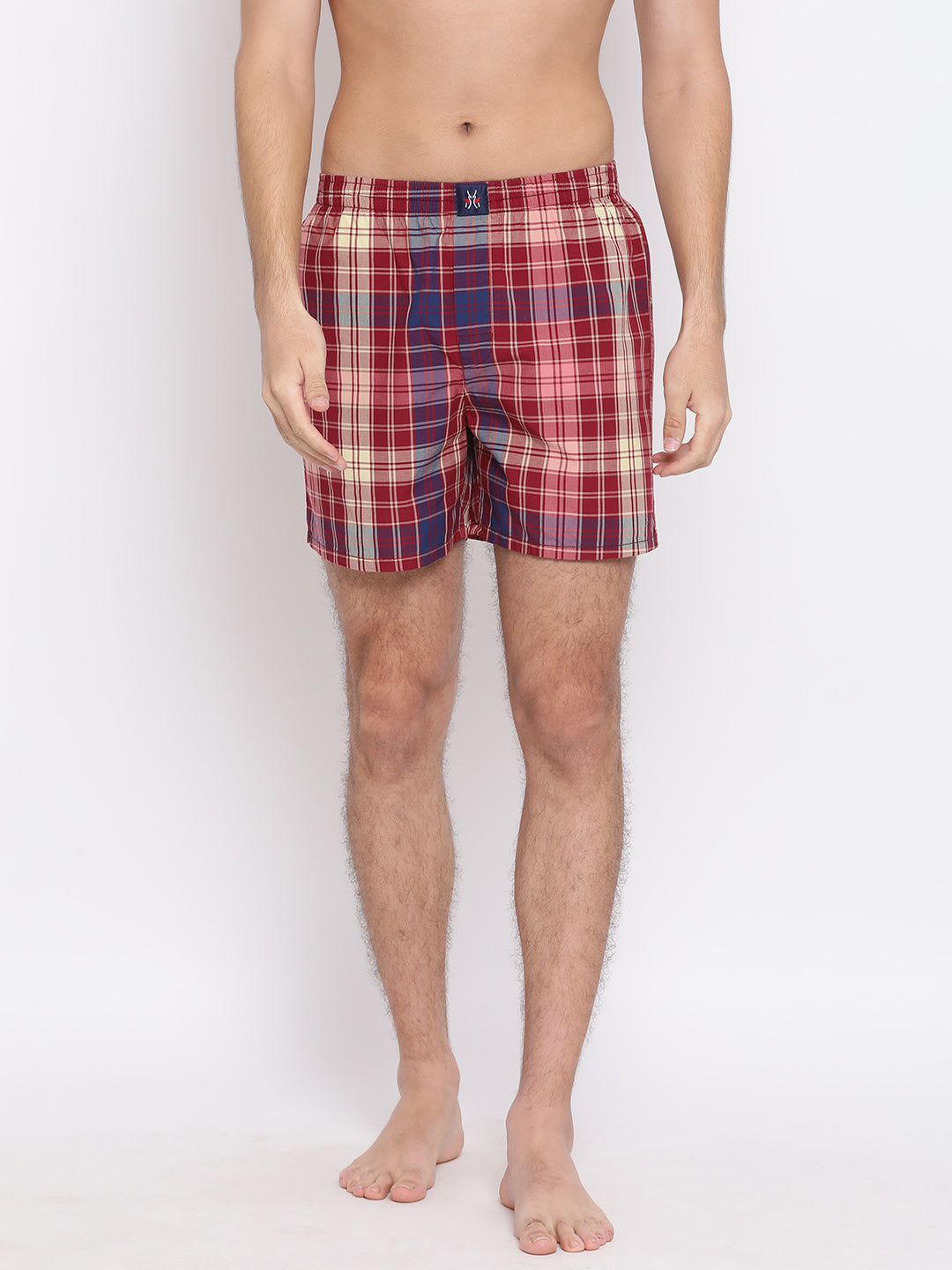 Red Checked boxer - Men Boxers