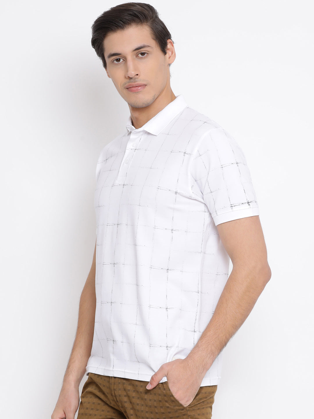 White Printed T-shirt - Men T-Shirts