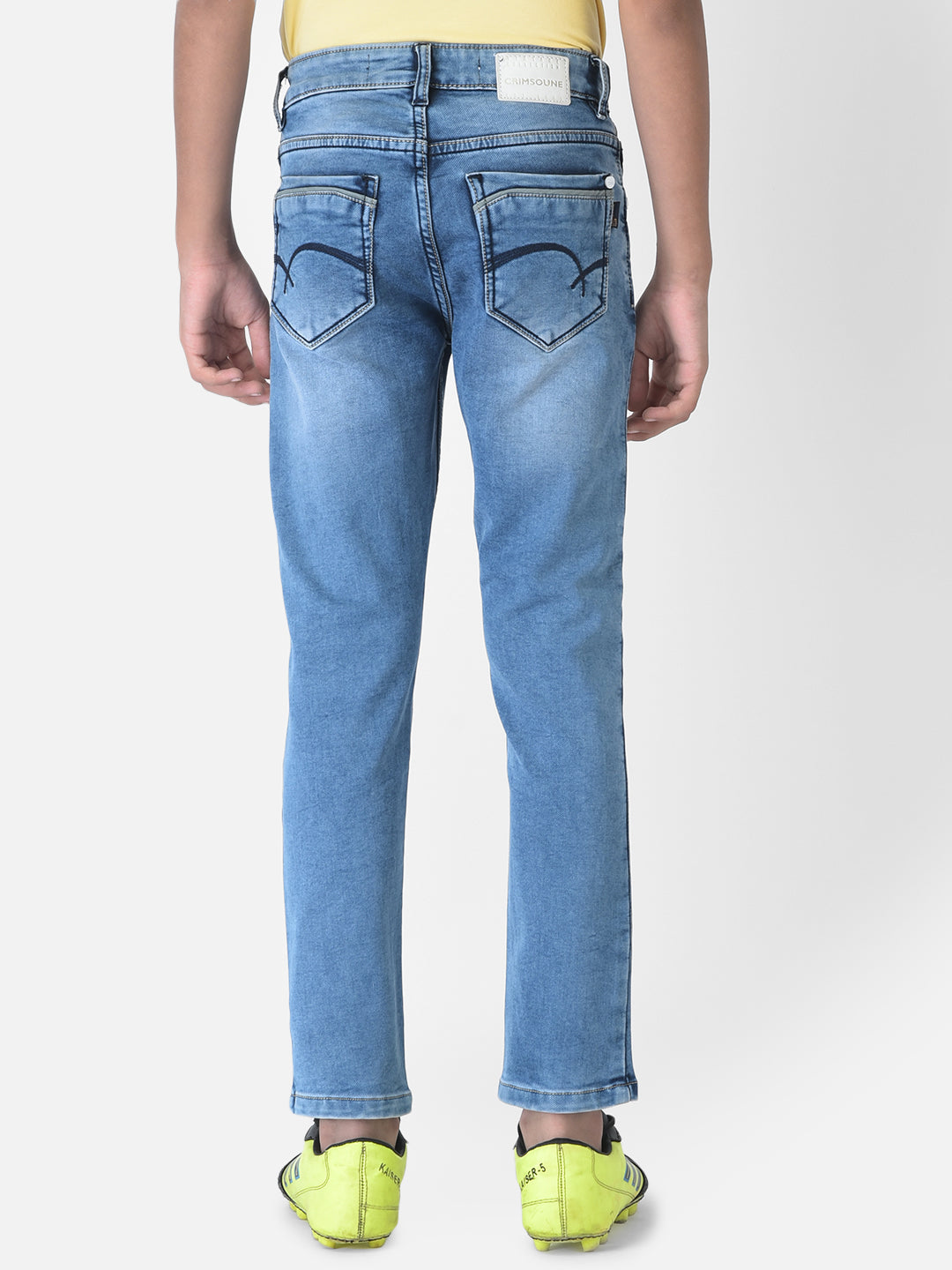 Blue Light Fade Jeans-Boys Jeans-Crimsoune Club