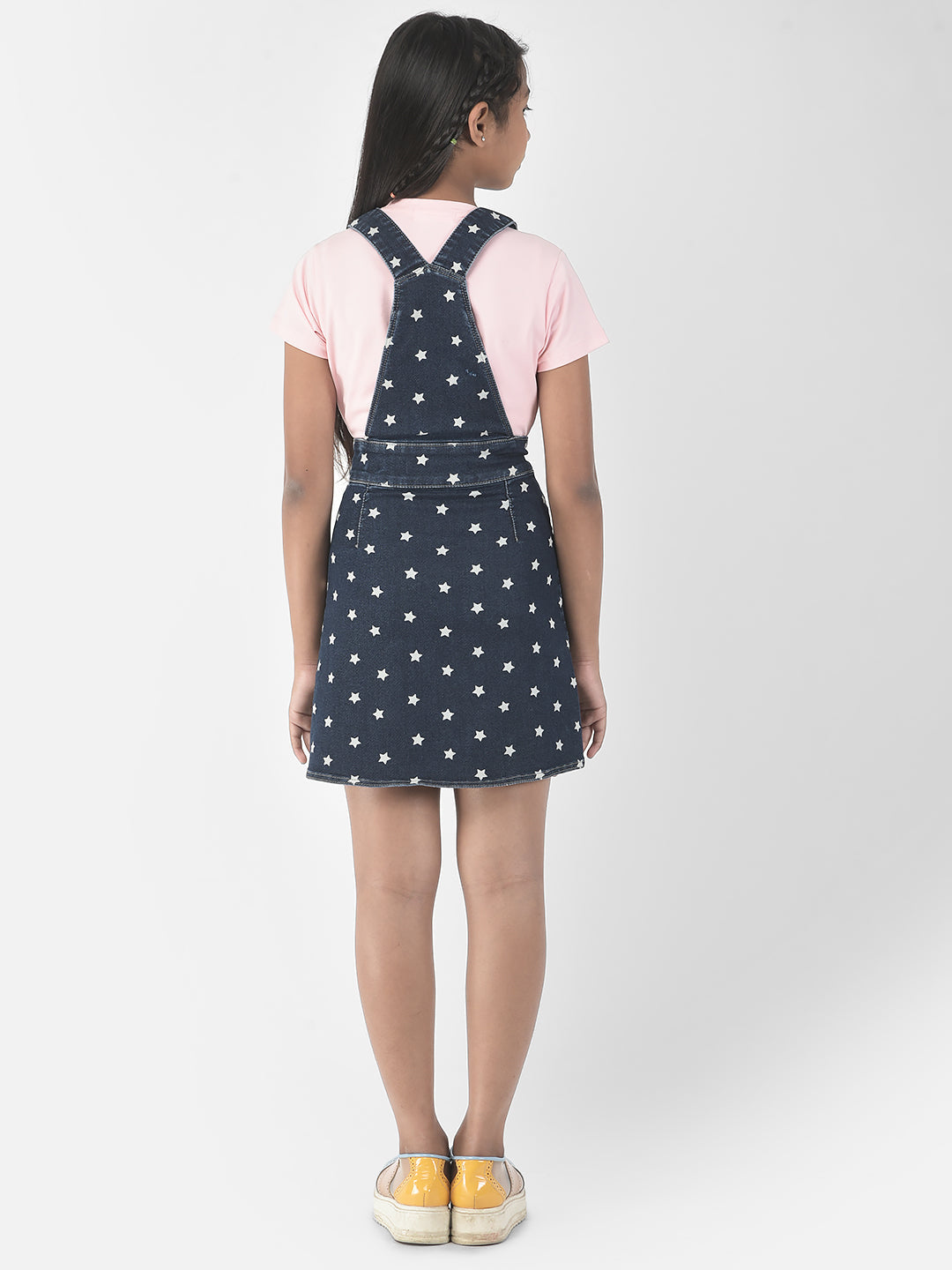  Starry Print Pinafore Dress