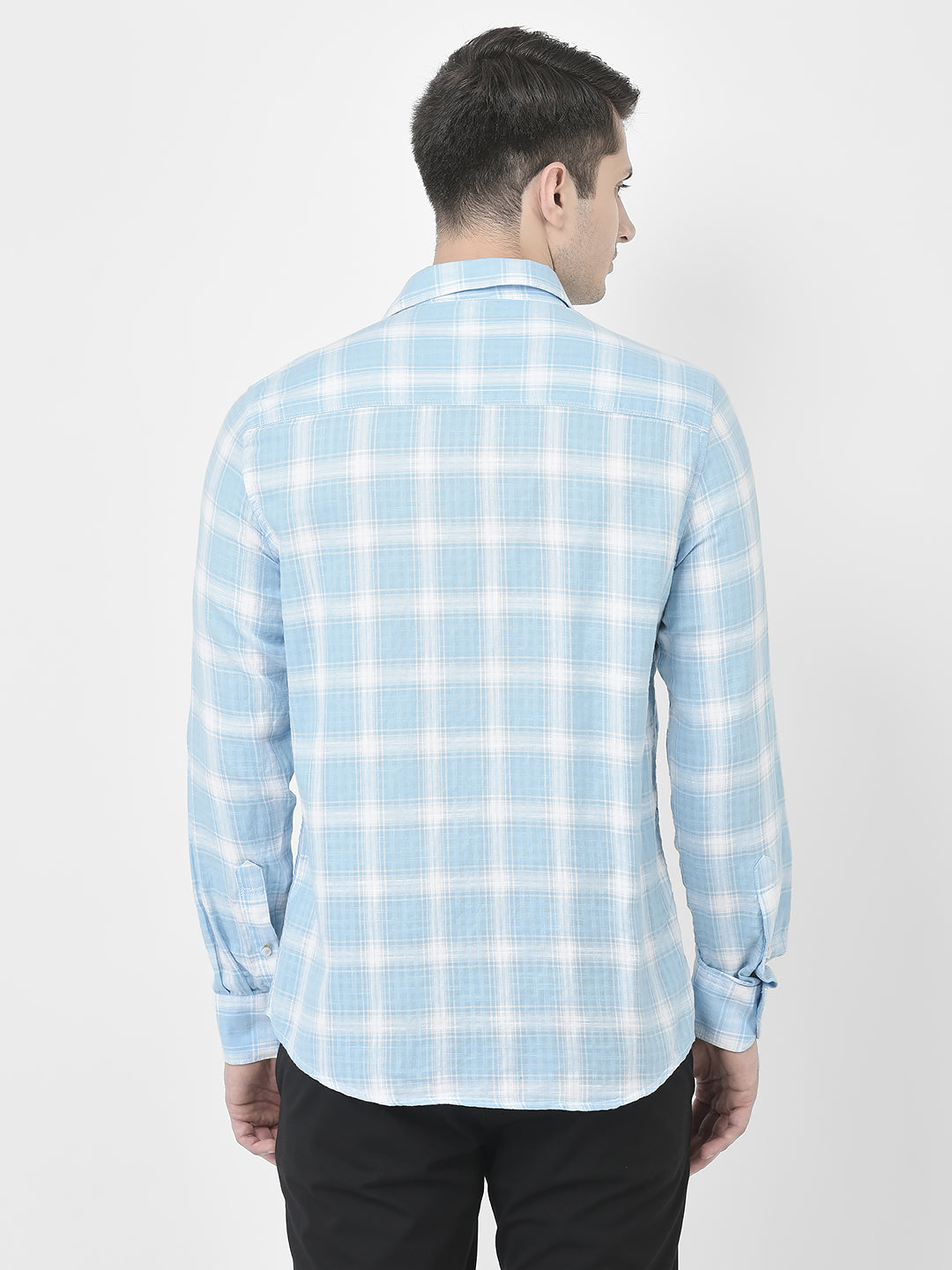  Sky Blue Flannel Shirt 