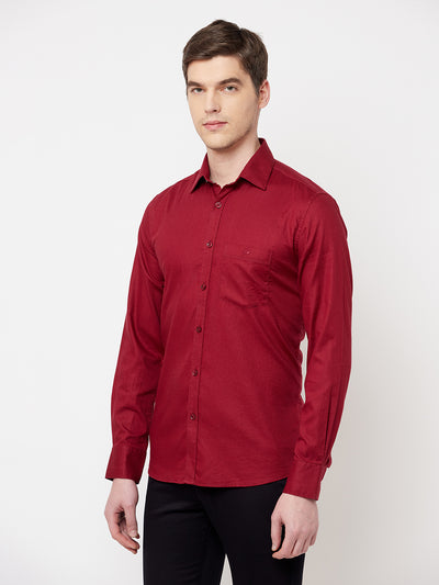 Maroon Casual Shirt - Men Shirts