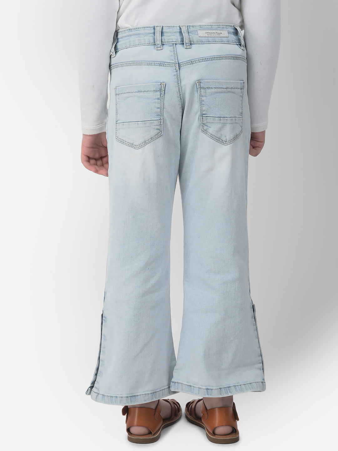  Light Blue Boot-Cut Denims