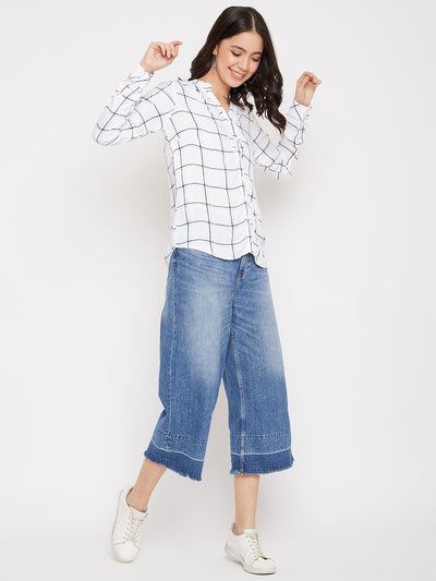 Checked Full Sleeves Casual Shirt - Women Shirts