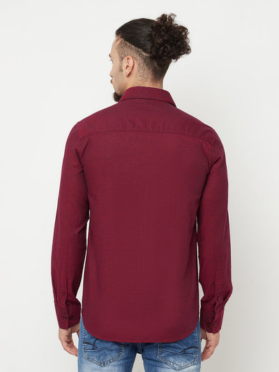 Maroon Shirt - Men Shirts