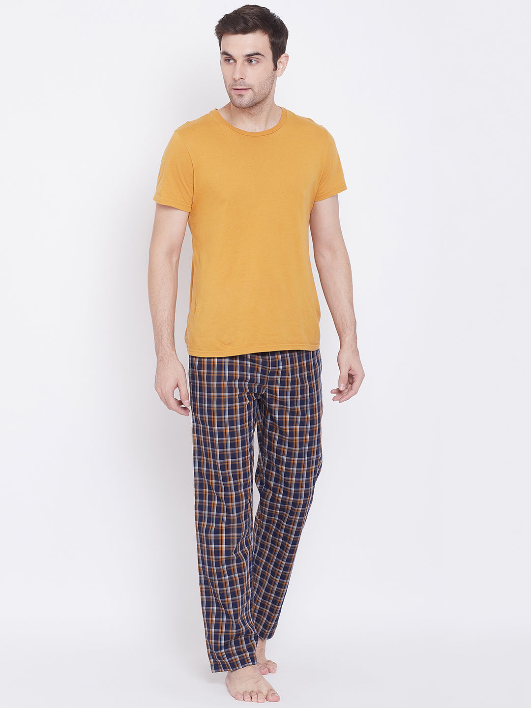 Checked Straight Lounge Pants - Men Lounge Pants