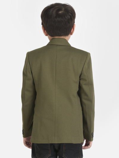 Olive Blazer with 3 Pocket Styling