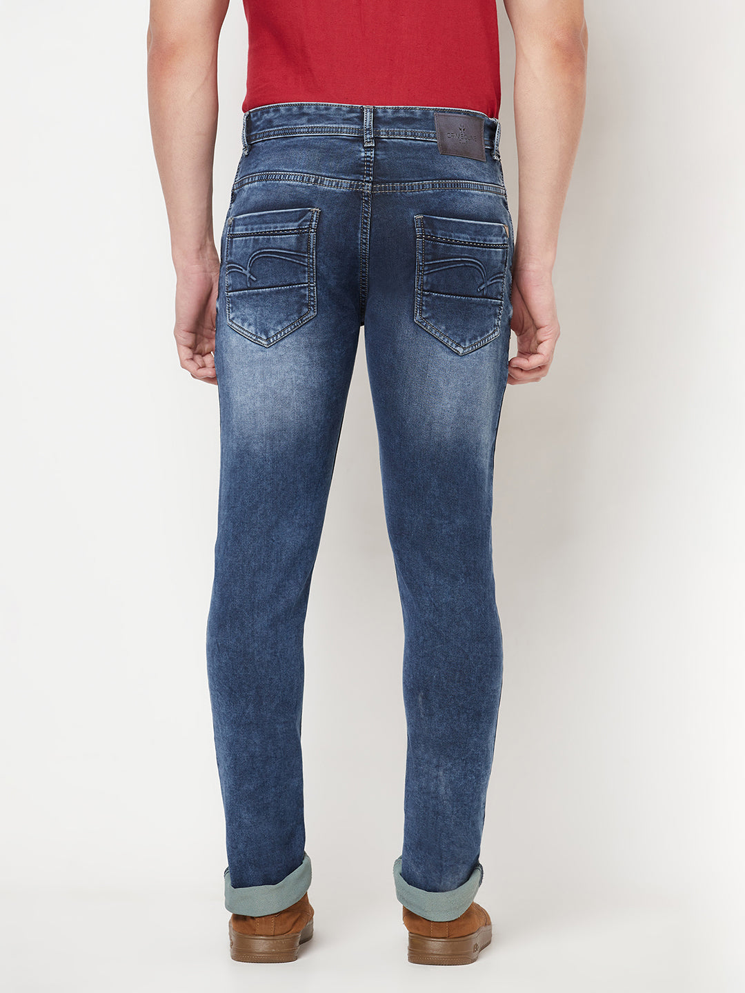 Blue Heavy Fade Jeans - Men Jeans