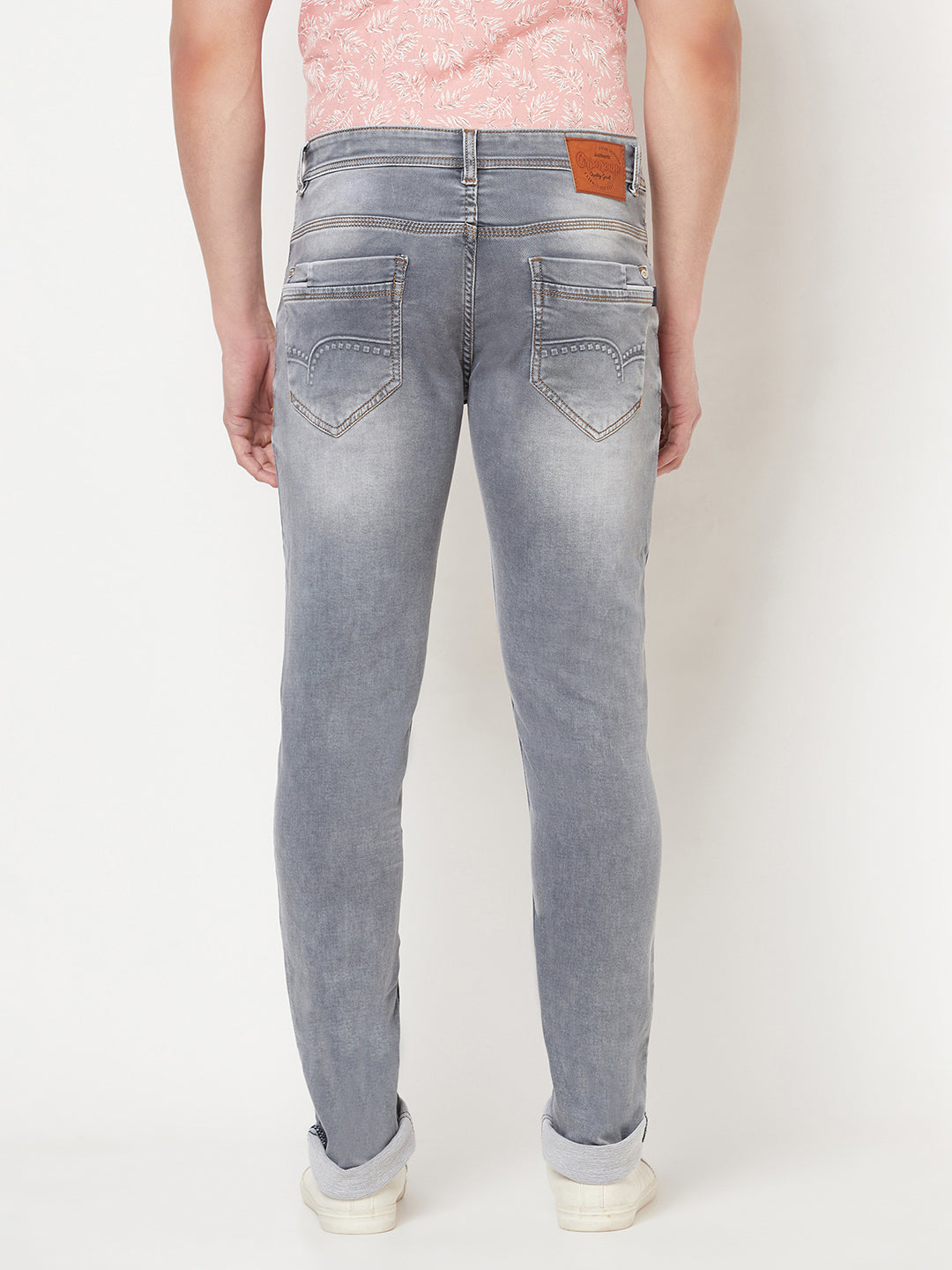 Grey Light Fade Jeans - Men Jeans