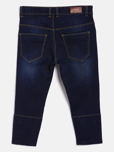 Blue Denim Capris - Girls Capris