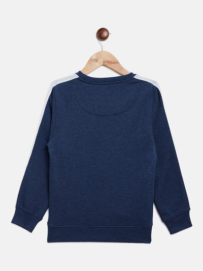 Blue Printed Sweatshirt - Girls Sweatshirts