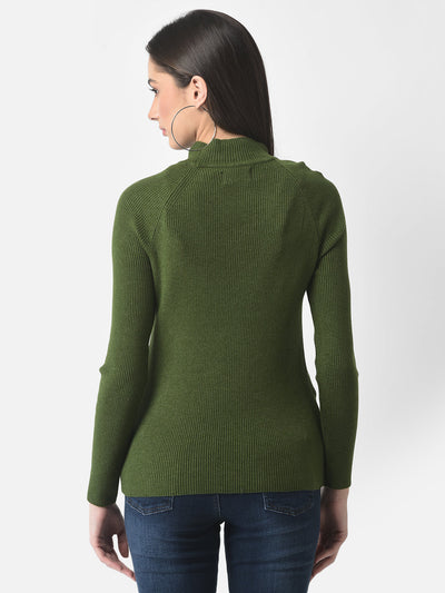  Fitted Green Sweater