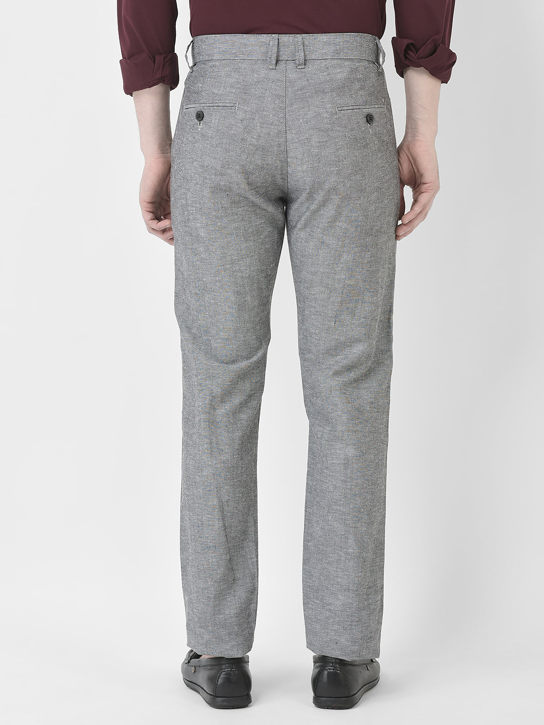  Dark Melange Grey Trousers