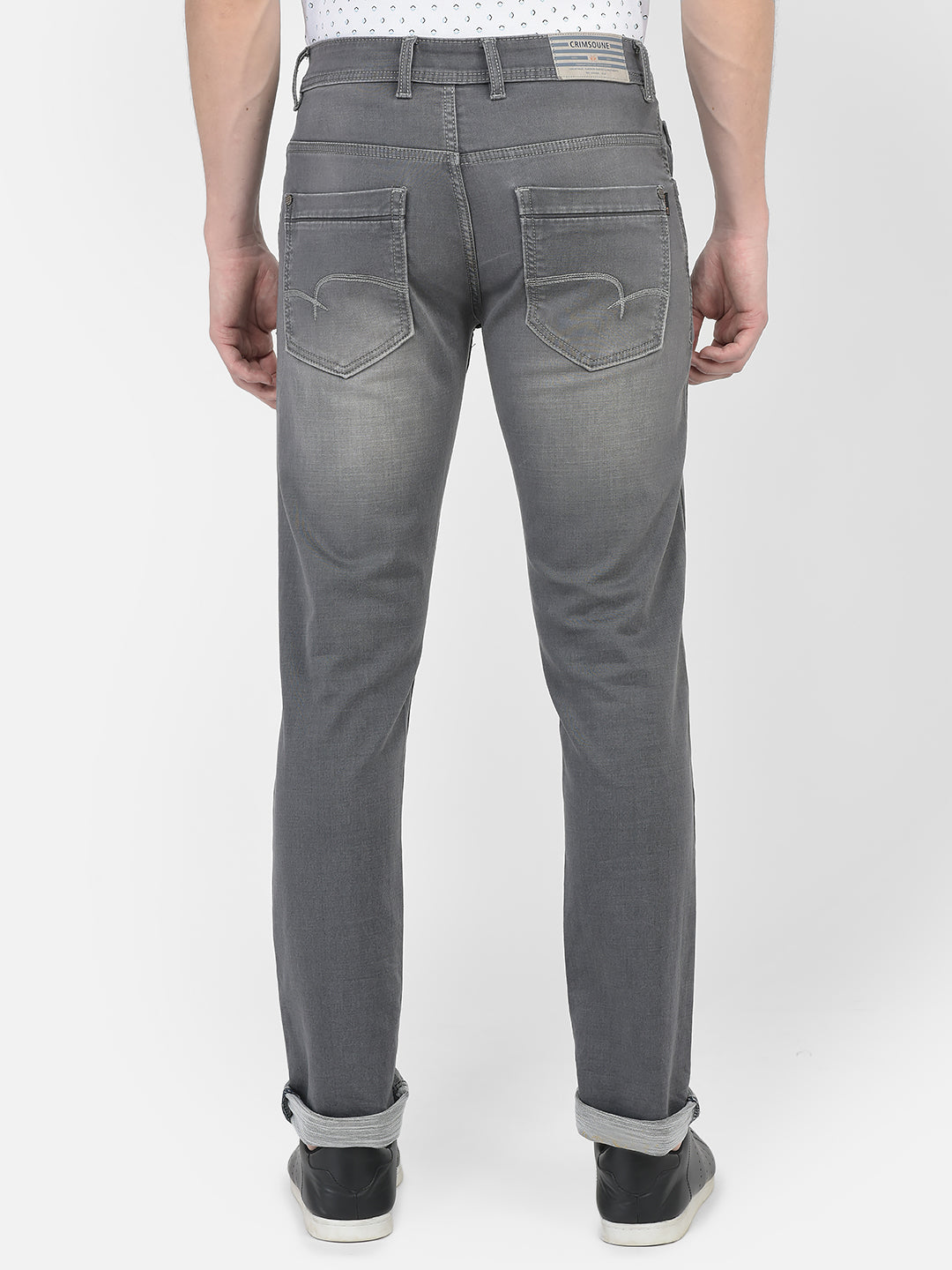  Light-Washed Grey Denims