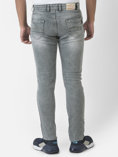  Light Grey Slim-Fit Jeans