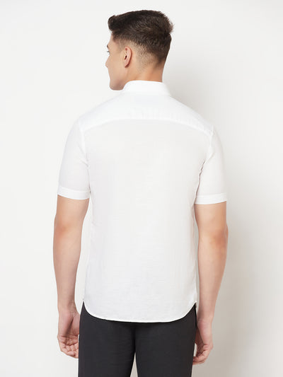 White Linen Shirt - Men Shirts