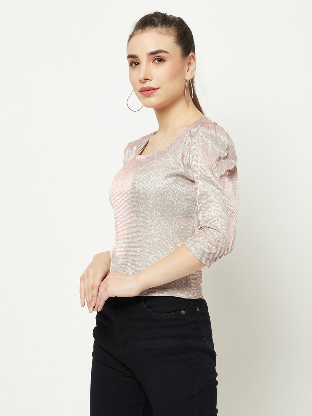  Pink Shimmer Top