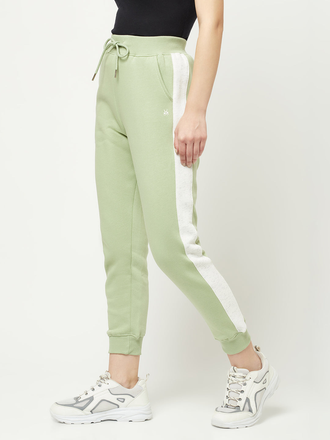  Mint Green Colour-Blocked Joggers