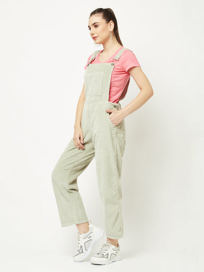  Light Green Corduroy Dungaree