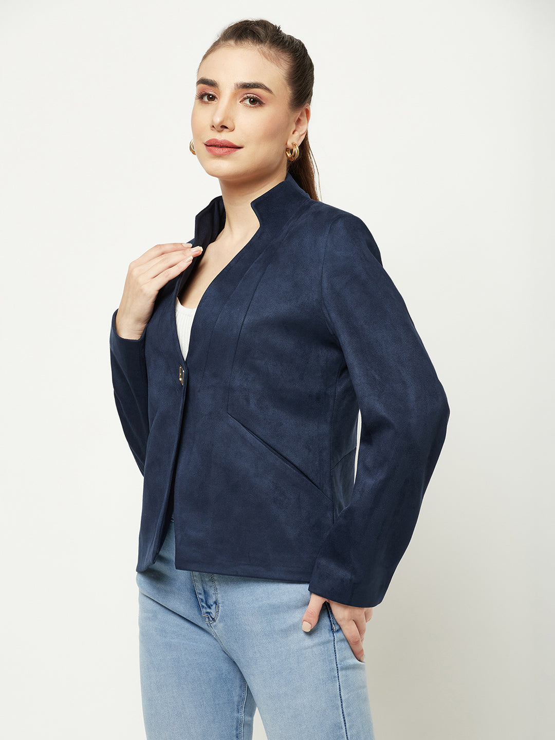 Navy Blue Coat Crimsoune Club
