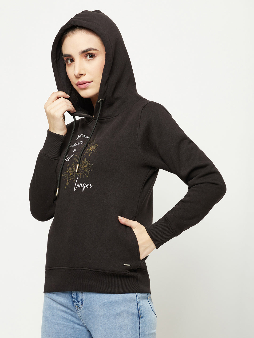  Black Graphic Hoodie