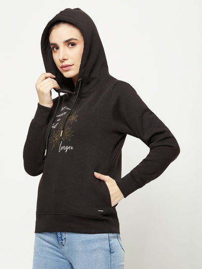  Black Graphic Hoodie