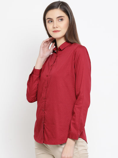 Printed Button up Full Sleeves Shirt - Women Shirts