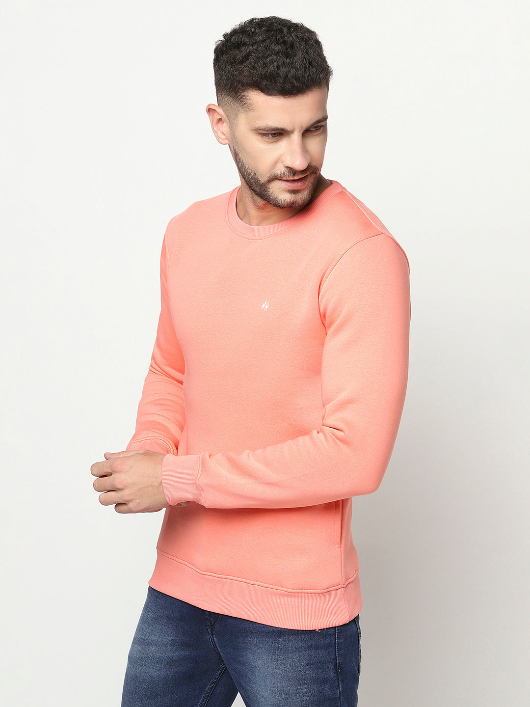 Pink Sweatshirt-Men Sweatshirts-Crimsoune Club