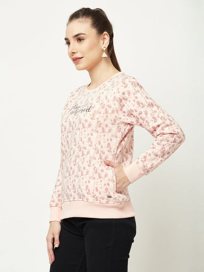  Pink Abstract Sweatshirt