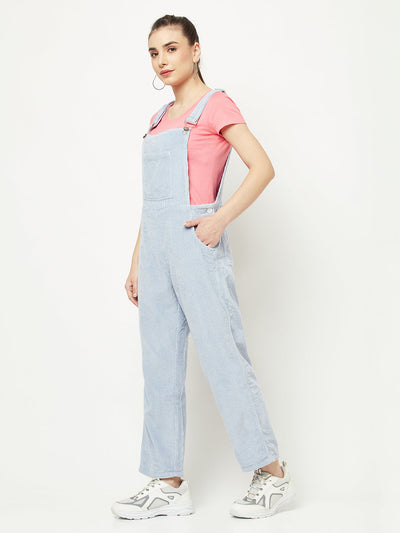  Light Blue Corduroy Dungaree