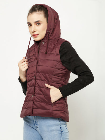   Maroon Padded Jacket