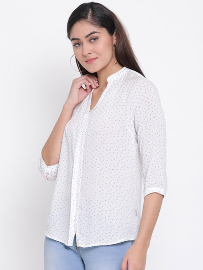 White Button up Shirt - Women Shirts