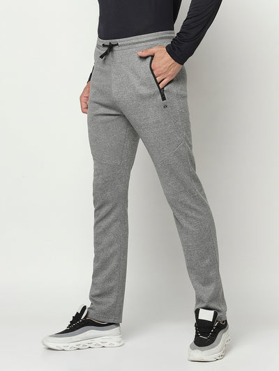 Grey Track Pants-Men Track Pants-Crimsoune Club
