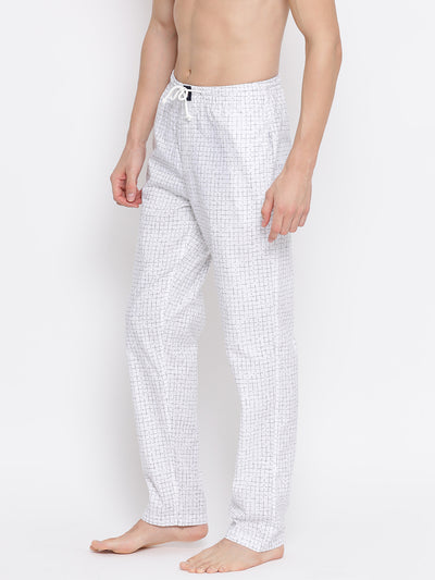 Checked Cotton Lounge Pants - Men Lounge Pants