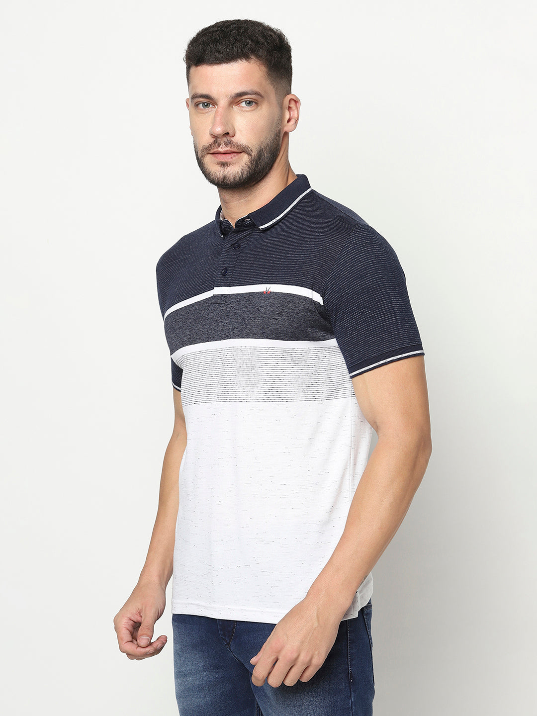 Multi-Coloured Polo T-Shirt-Men T-Shirts-Crimsoune Club