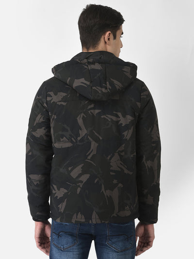  Multi-Colour Jacket in Camouflage Print 