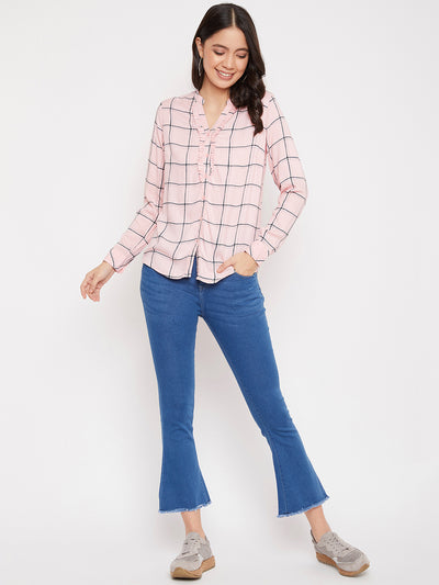 Checked Full Sleeves Casual Shirt - Women Shirts