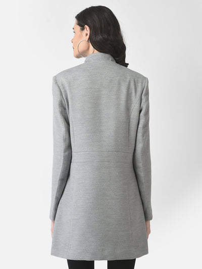  Grey A-Line Over-Coat