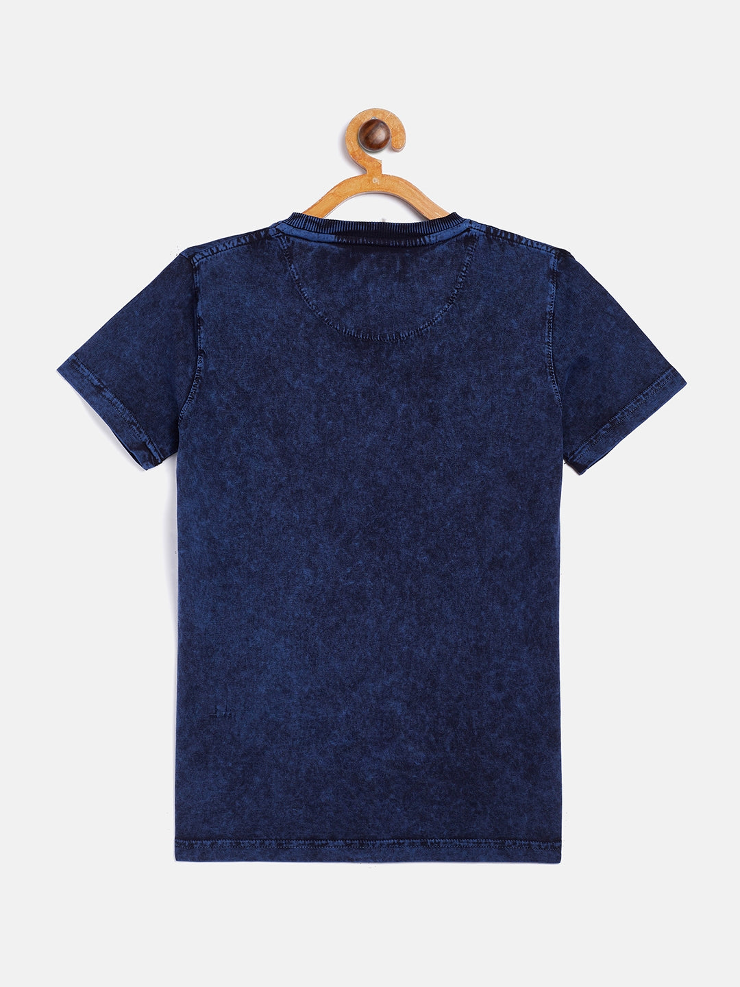 Blue Printed Round Neck T-Shirt - Boys T-Shirts