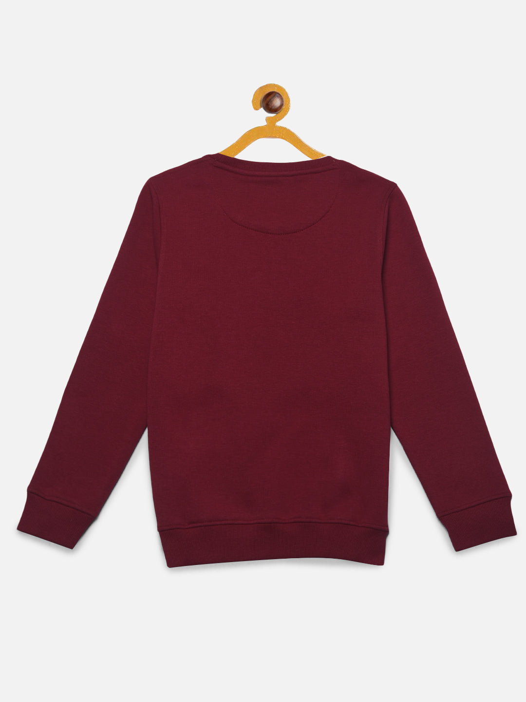  Minimalistic Maroon Sweatshirt