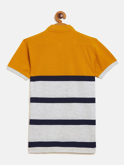 Mustard Striped T-shirt - Boys T-Shirts