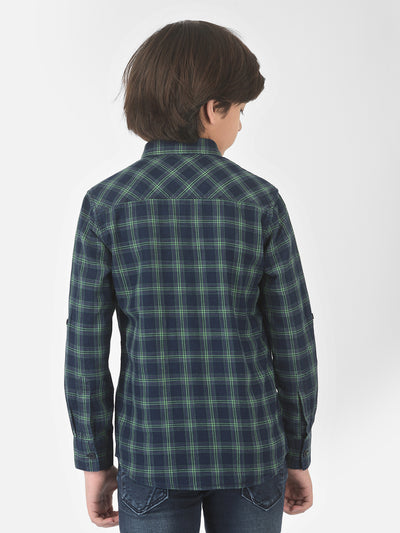 Blue Checked Shirt - Boys Shirts