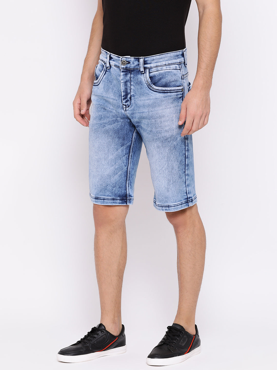 Slim Fit Denim shorts - Men Shorts