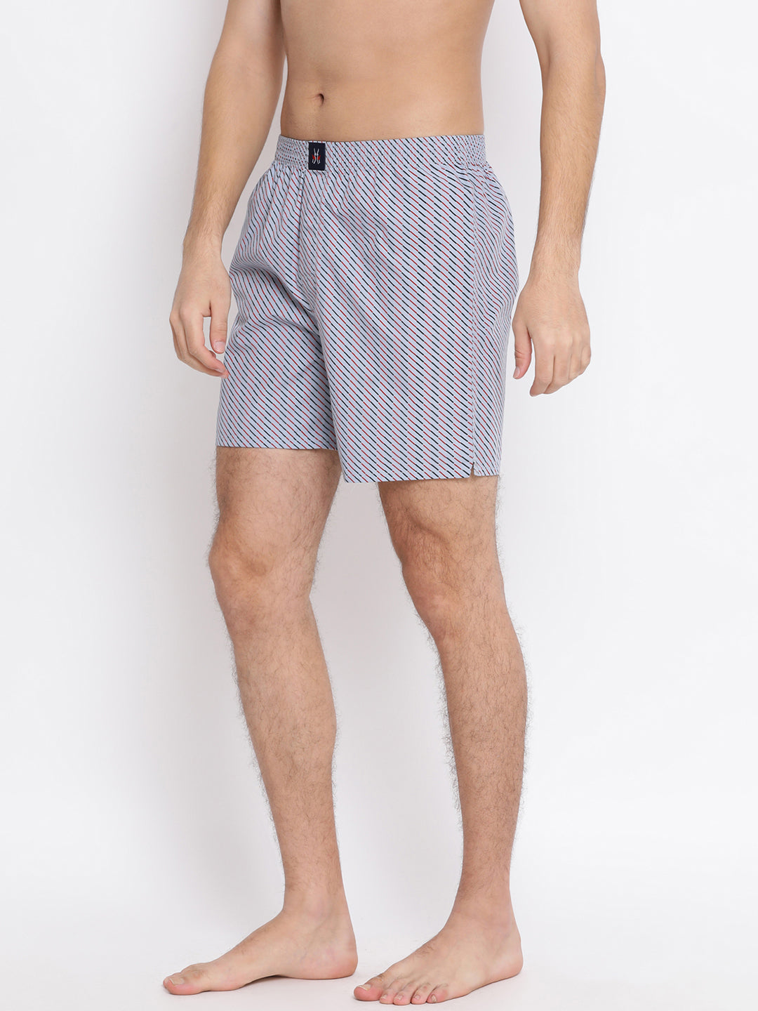 Grey Printed Boxer - Men Boxers