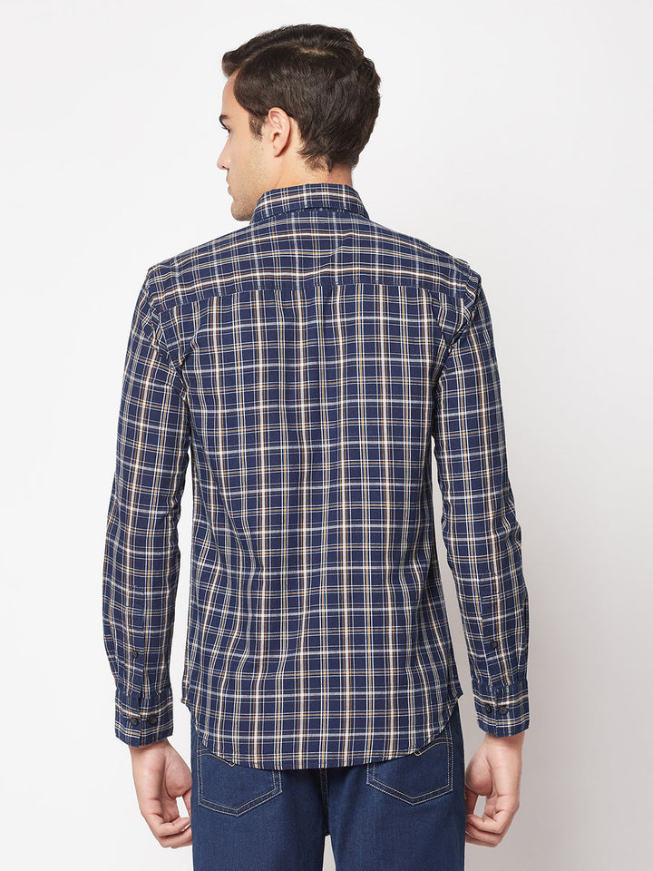  Beige Checkered Shirt