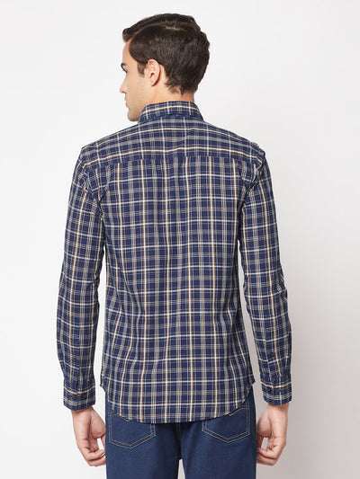  Beige Checkered Shirt