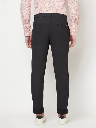Black Printed Trousers - Men Trousers