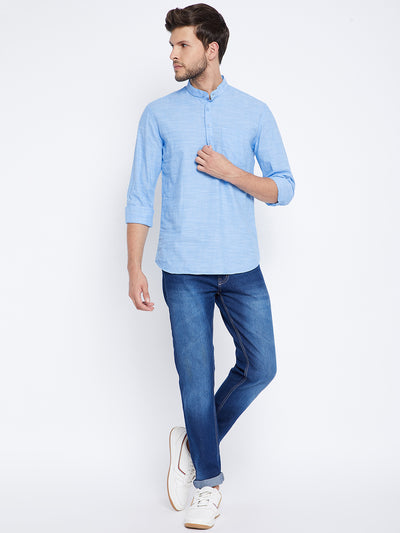 Blue Kurta - Men Kurtas